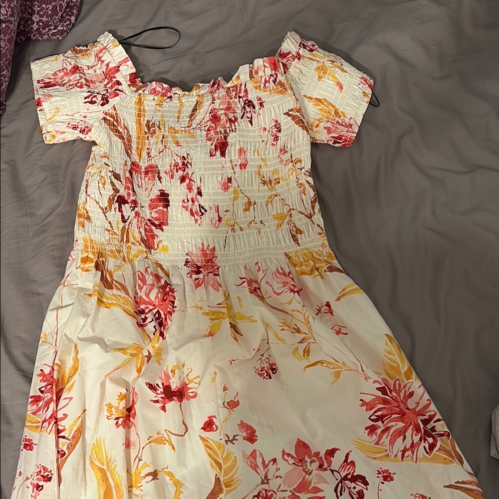 Floral Off-Shoulder Dress